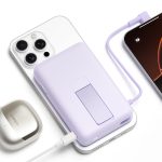 Xiaomi Magnetic Power Bank 10000 with Built-in Stand - Purple - Image 4