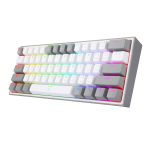 Redragon K617 FIZZ 60% Wired RGB Gaming Keyboard - White/Grey - Image 3