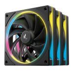 DeepCool FL12 SE 3-in-1 ARGB 120mm Fan Pack - Black - Image 3