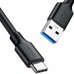 UGREEN Type-C to USB-A 3.0 Cable 1.5m – Fast Charging 3A, 5Gbps Sync – Black - Image 3