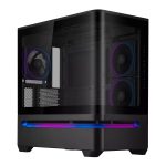 Asus Prime AP202 ARGB Curved Tempered Glass Micro-ATX Chassis – Black - Image 4