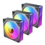 Antec VISION PWM 120mm ARGB Infinity Mirror Case Fan 3 Pack Black - Image 3