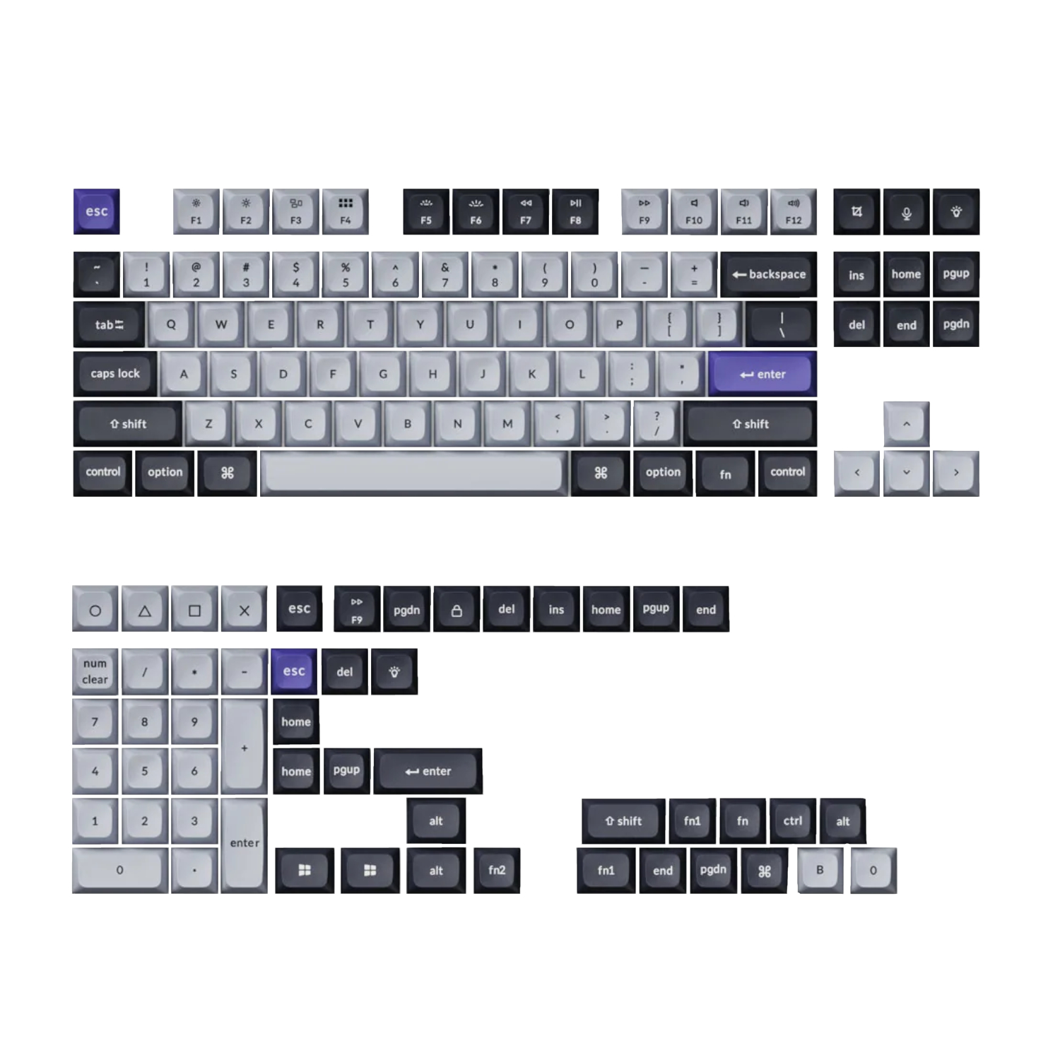 2404202669ebdf23999b4.jpeg Keychron Double Shot KSA PBT Keycap Set