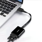 UGREEN HDMI to VGA Adapter, with 3.5mm Audio and Power Port - Black - Image 4