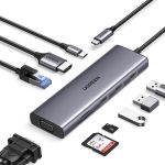 UGREEN 9-in-1 Type-C Hub | HDMI | VGA | LAN | SD/TF | 100W PD | USB3.0 - Image 3