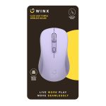 WINX CLICK Easy 1600DPI 2.4GHz Wireless Mouse - Purple - Image 4