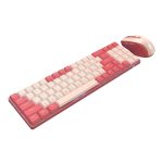 Redragon BS8772 Wireless Keyboard and Mouse Combo - Red/Pink - Image 4