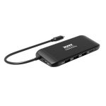 Port USB Type-C 4 x USB3.1|1 x Aux|Micro+SD Card Reader|1 x RJ45|1 x HDMI|1 x VGA|1 x Type-C PD Dock 100W - Black - Image 4
