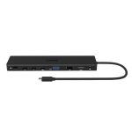 Port USB Type-C 1 x USB3.1|2 x USB 3.0|2 x USB 2.0|1 xHDMI-DP-VGA| Micro+SD Card Reader|1 x Mini DP|1 x RJ45|1 x Audio-Microphone| PD 100W -Black - Image 4