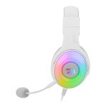 REDRAGON Over-Ear PANDORA USB (Power Only)|Aux (Mic and Headset) RGB Gaming Headset - White - Image 3
