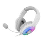 REDRAGON Over-Ear PANDORA USB (Power Only)|Aux (Mic and Headset) RGB Gaming Headset - White - Image 4