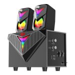 REDRAGON 2.1 Satellite Speaker TOCCATA RGB 11W Gaming Speaker - Black - Image 4