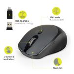 Port Connect Silent 1600DPI 3 Button Wireless Mouse - Black - Image 4