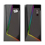 REDRAGON 2.0 Satellite Speaker ANVIL 2 x 3W RGB USB|Aux Gaming Speaker - Black - Image 3