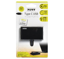 Port USB Type-C to 4 x USB3.0 5Gbps