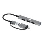 Port Connect USB Type-C to 4-port USB-A