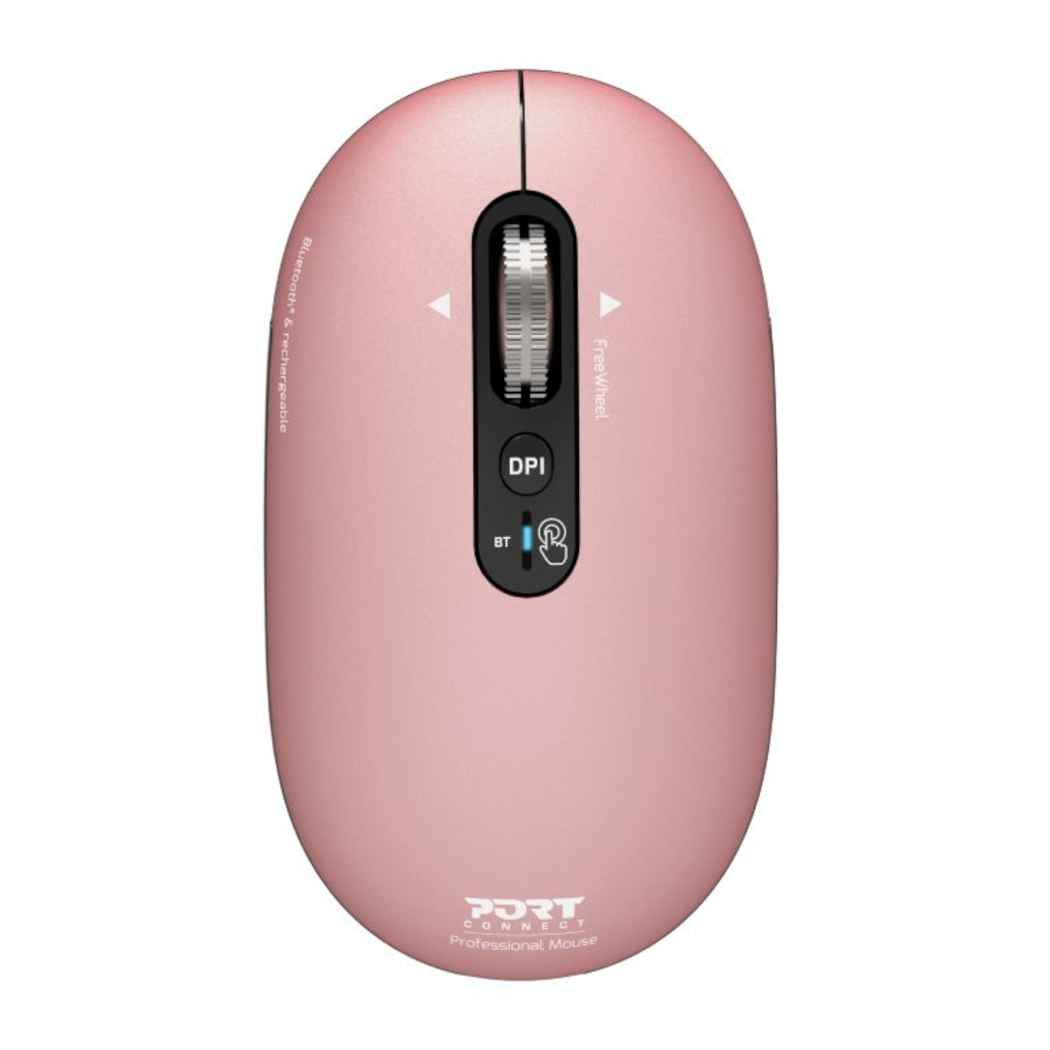 Port Connect PURE MAC Rechargeable Wireless and Bluetooth Mouse - Copper Rose - Image 1