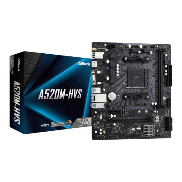 ASRock A520M-HVS AMD AM4 M-ATX