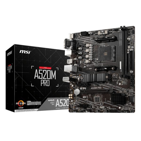MSI A520M-PRO AMD AM4 MATX Gaming