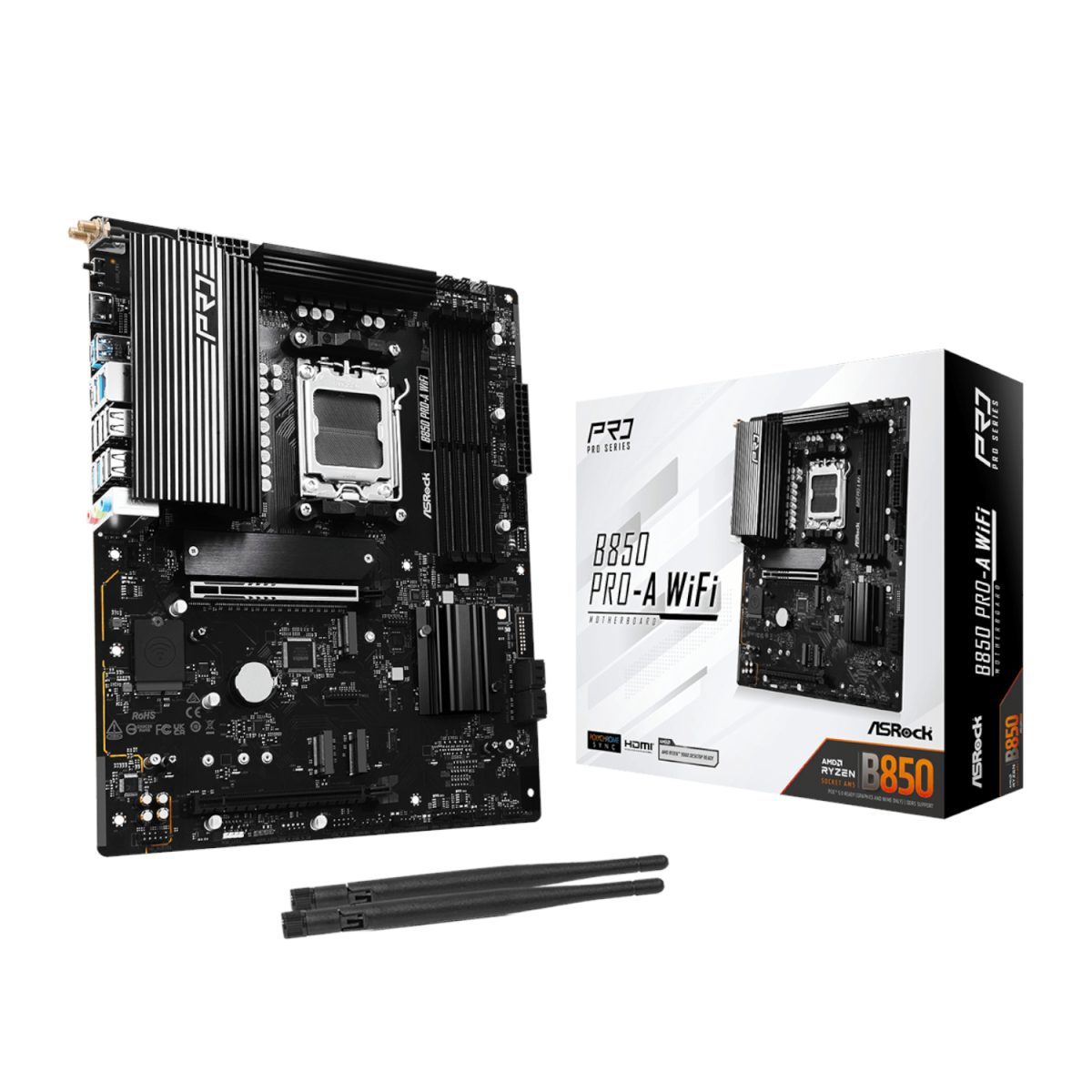 ASRock B850 Pro-A Wi-Fi AM5 ATX Motherboard - Image 1