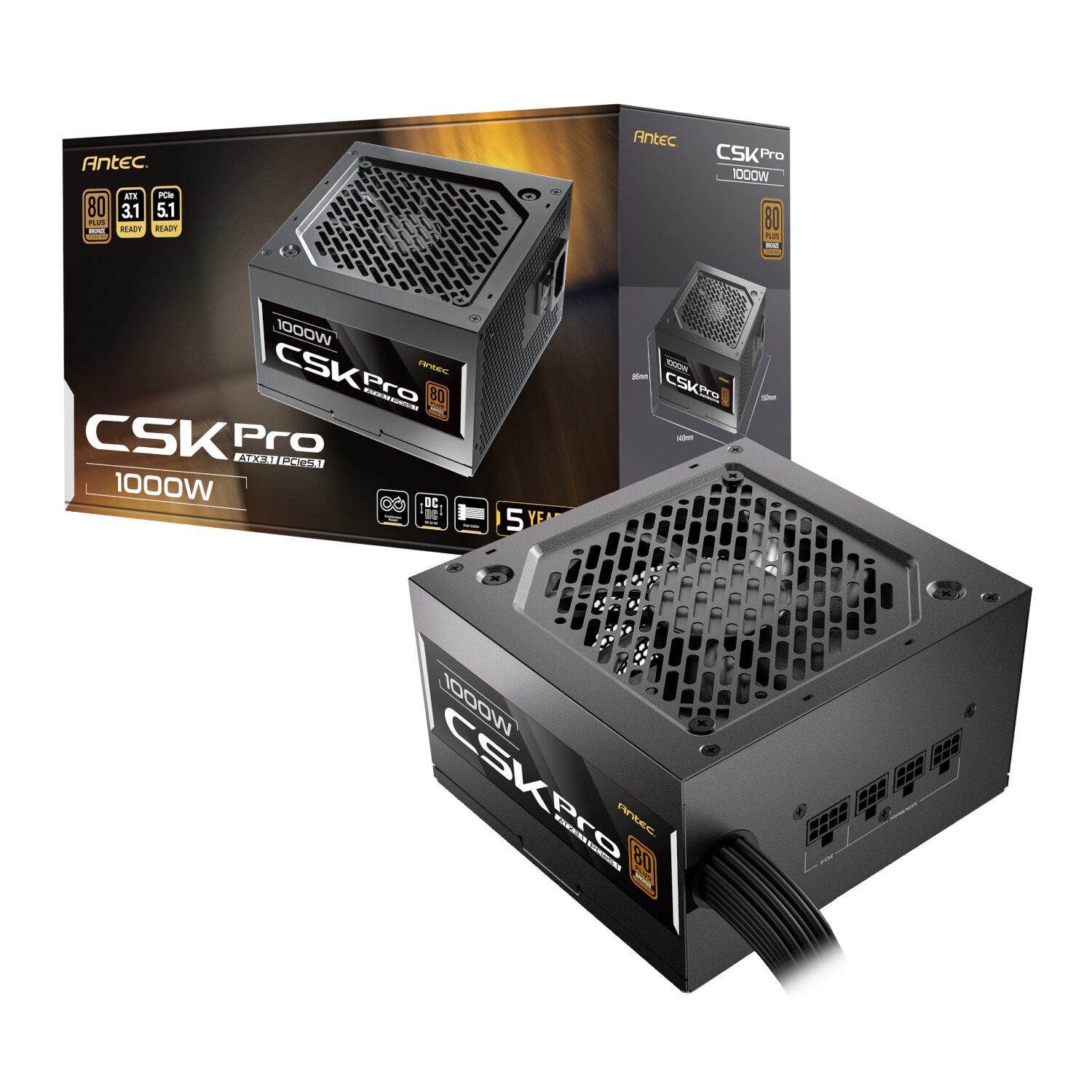 Antec CSK1000 PRO ATX3.1 Semi-Modular