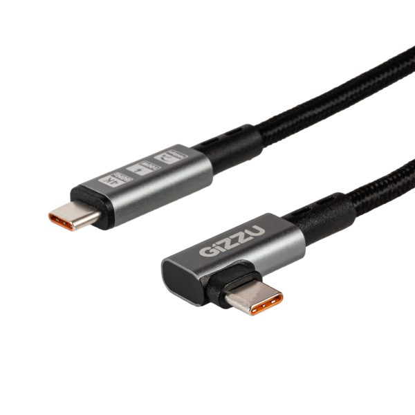 Gizzu 100W 10Gbps Type-C Angled 1m