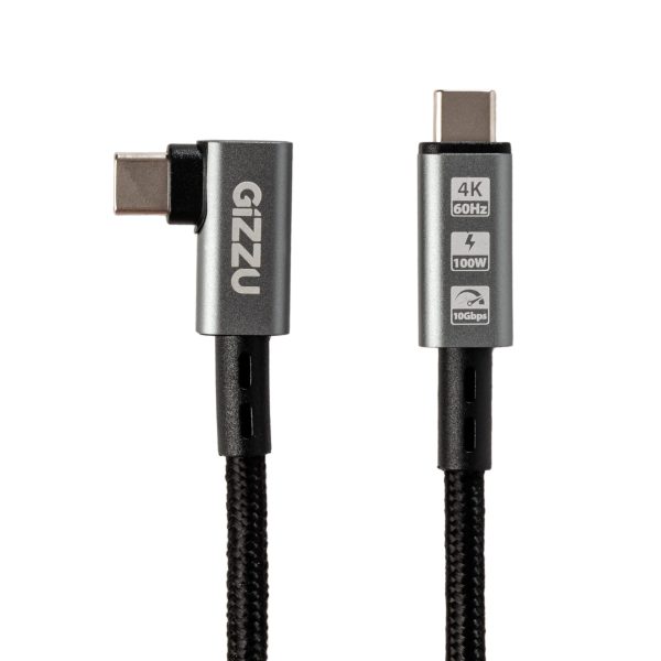 Gizzu 100W 10Gbps Type-C Angled 1m