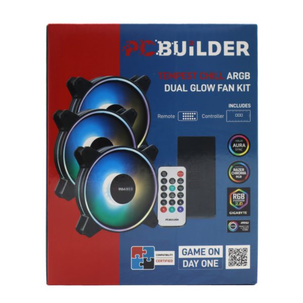 PCBuilder Tempest Chill Fan Kit 3x120MM