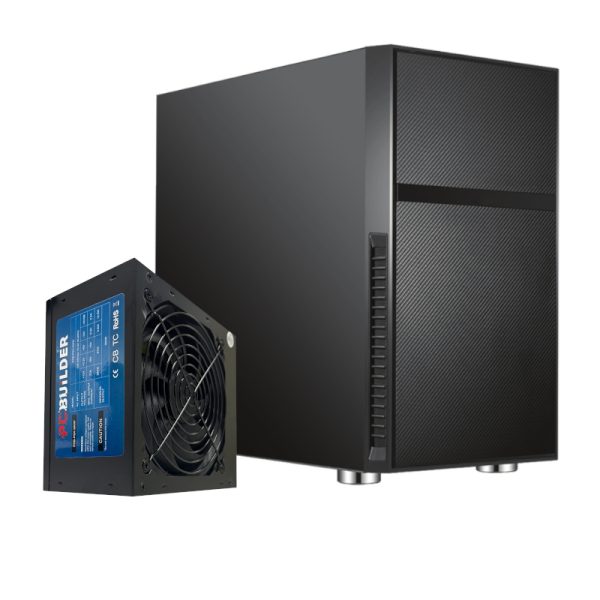 PCBuilder Black Box Micro-ATX Chassis +