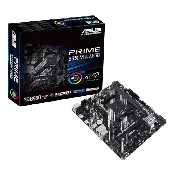 Asus PRIME B550M-K ARGB AM4 M-ATX