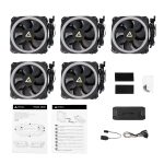 Antec Prizm 120 ARGB Case Fan 5 Pack + Controller - Black - Image 7