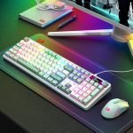 Redragon WYVERN K761 Pro Full-size RGB Wireless Mechanical Gaming Keyboard - White/Green - Image 7