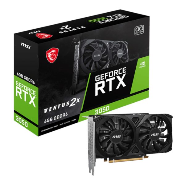 MSI GeForce RTX 3050 VENTUS 2X E 6GB OC