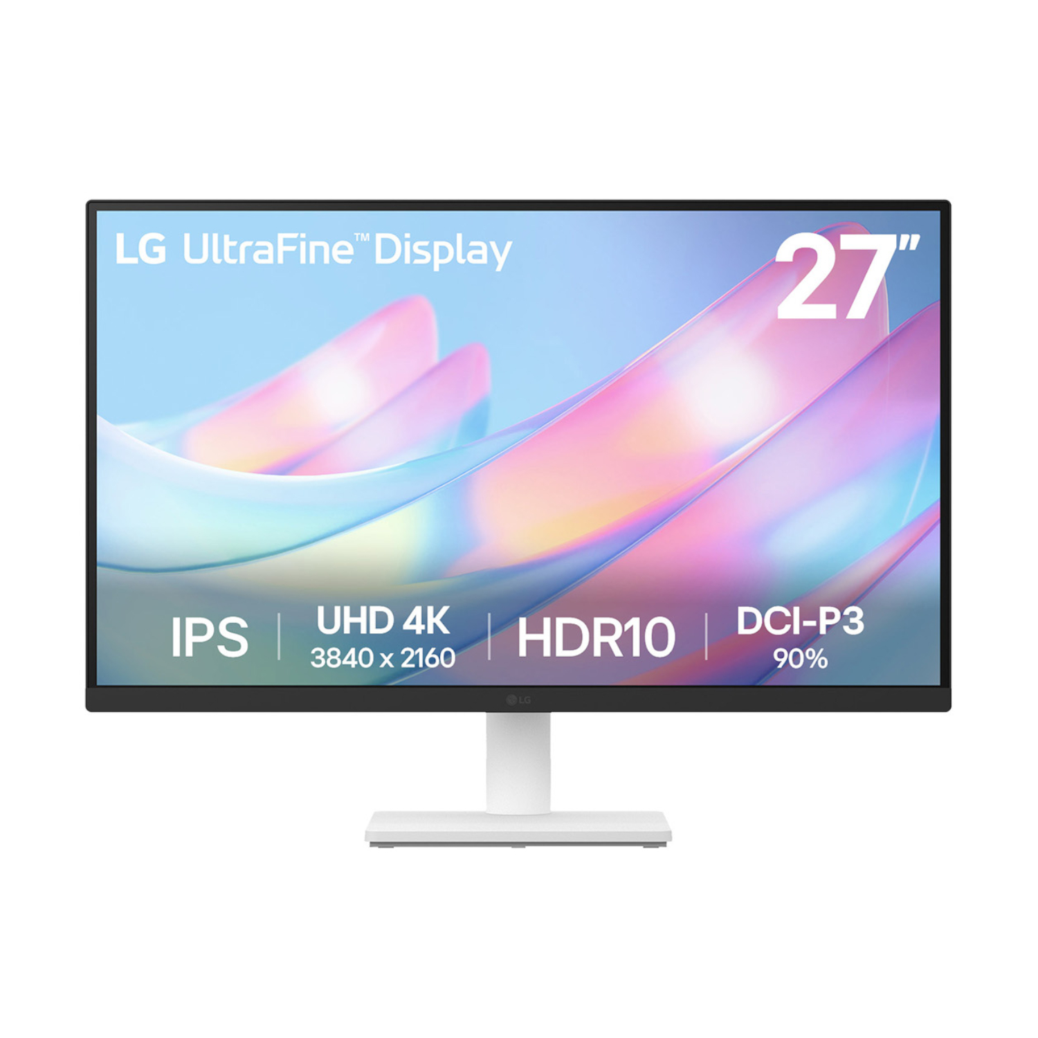 LG UltraFine 27" 4K UHD IPS Monitor - White - Image 1