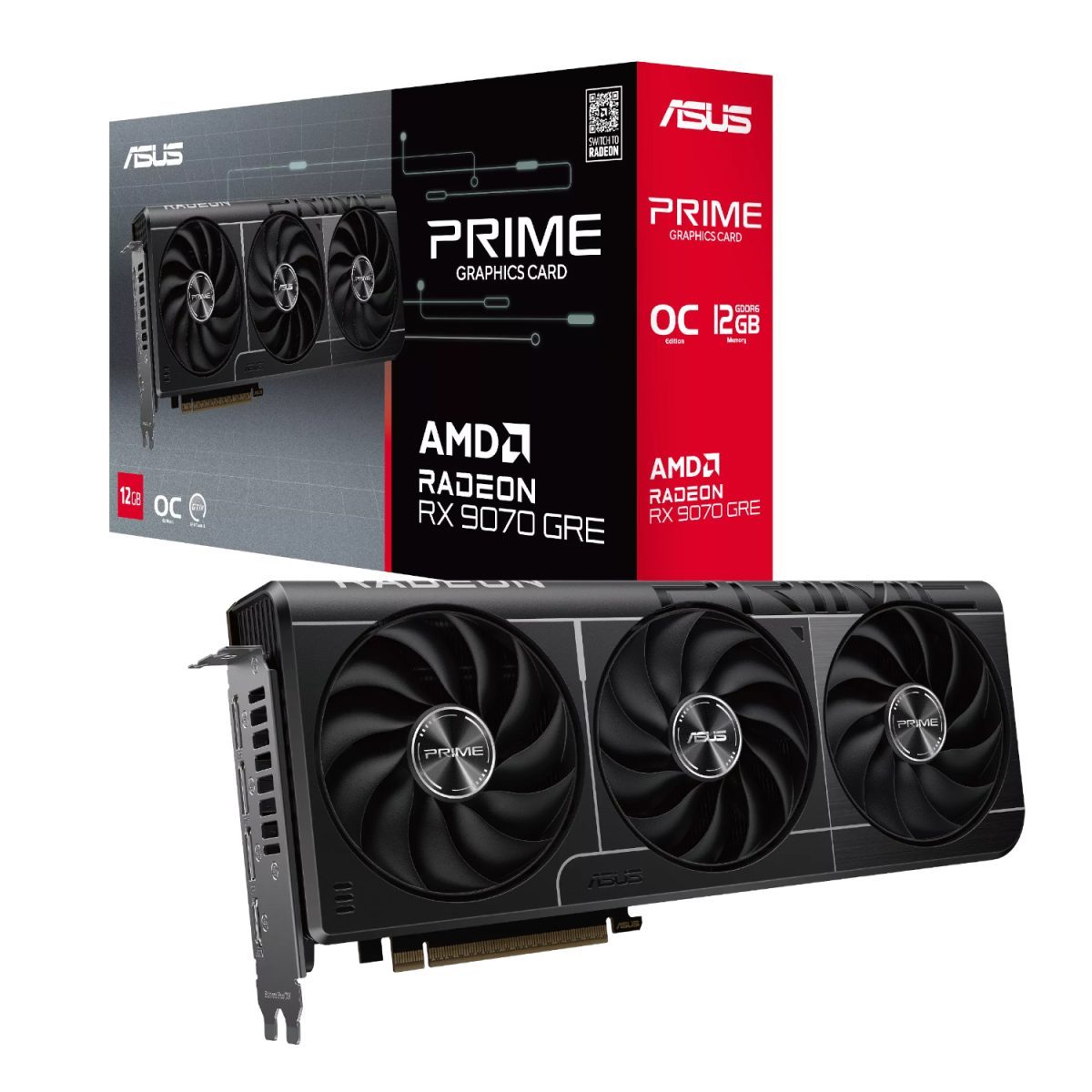 ASUS Prime Radeon RX 9070 GRE EVO OC Edition 12GB GDDR6 Graphics Card - Image 1