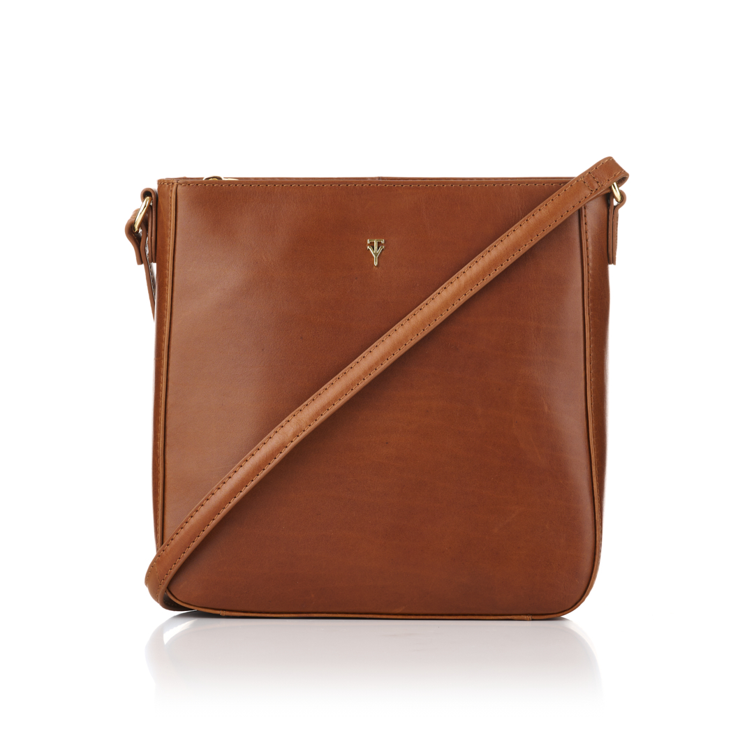 1 Giuliana - Everyday Crossbody Tote, Tan - Image 1