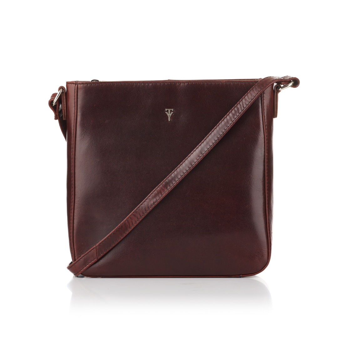 1 Giuliana - Everyday Crossbody Tote, Brown - Image 1