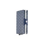 Enzo - Monogram Pop Up Wallet with Back Zip, Navy