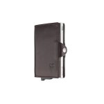 Enzo - Premium Pop Up Wallet with Back Zip, Brown