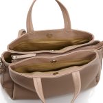Bella - Multi-compartment Handbag, Sand - Image 2