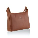 Bianca - Double Zip Handbag, Brown - Image 2