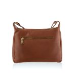Bianca - Double Zip Handbag, Brown - Image 3