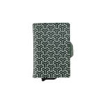 Enzo - Monogram Pop Up Wallet with Back Zip, Green - Image 3