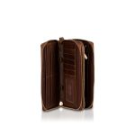 Isabella - Ladies Double Zip Wristlet Purse, Toscana - Image 4