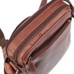 Enzo - Compact Crossbody Organiser, Brown - Image 5