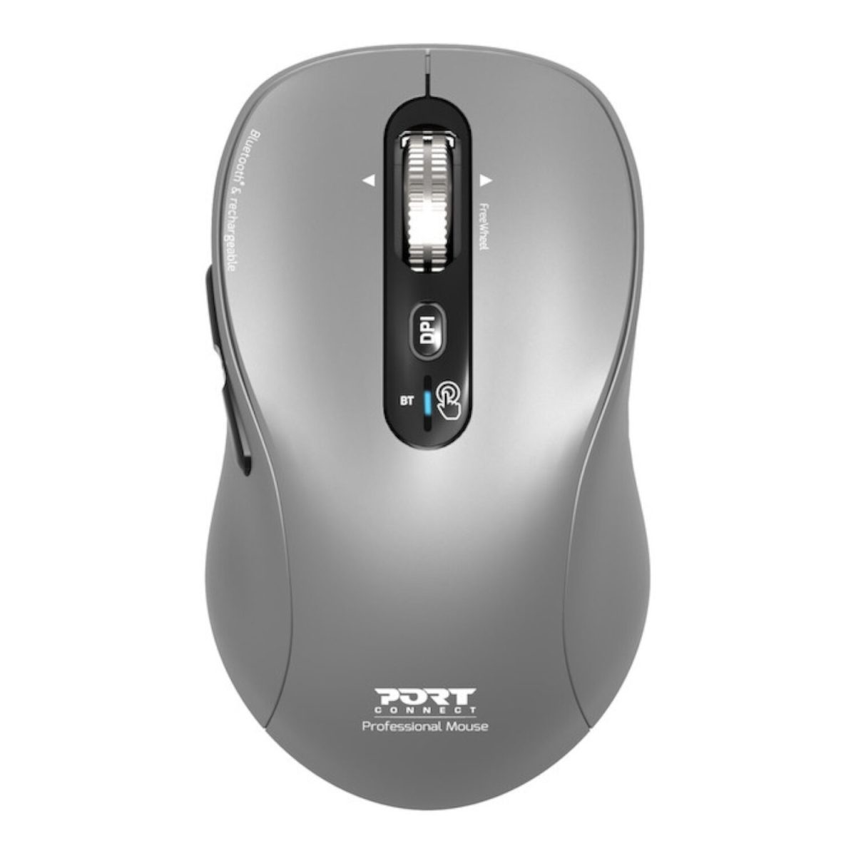 910201 product image Port Connect Wireless Bluetooth Expert and Mac Mouse - Grey - Image 1