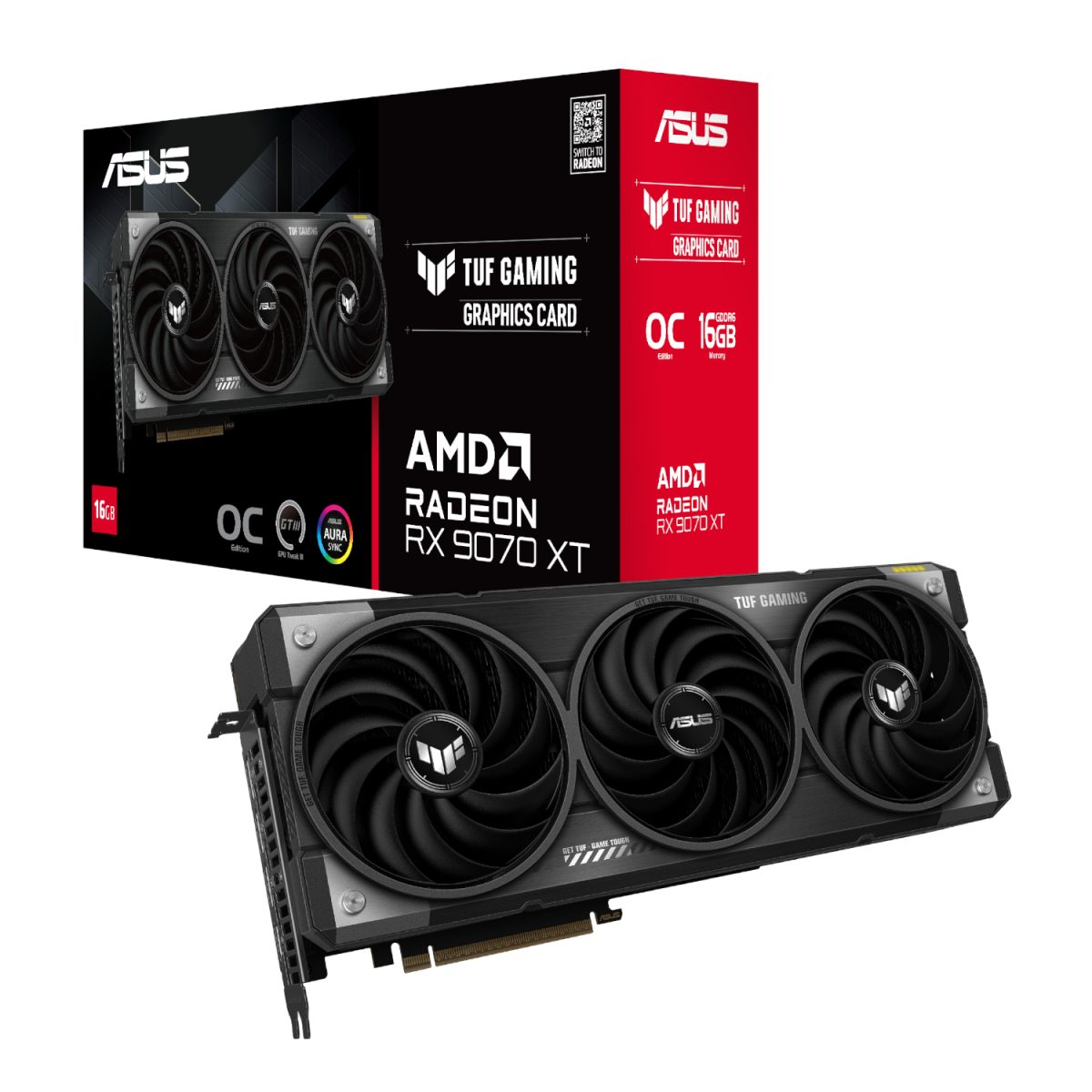Asus TUF Gaming Radeon RX 9070 XT OC Edition 16GB GDDR6 Graphics Card - Image 1