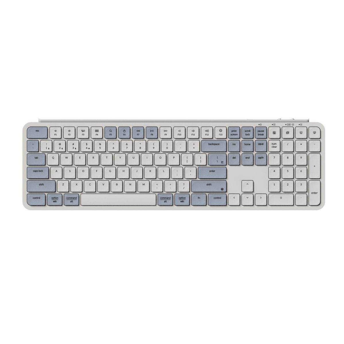 B6P-K11 product image Keychron B6 Pro Ultra-Slim 100% Wireless Keyboard - Retro Blue - Image 1