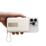 Xiaomi Magnetic Power Bank 10000mAh with Built-in Stand - Beige - Image 3