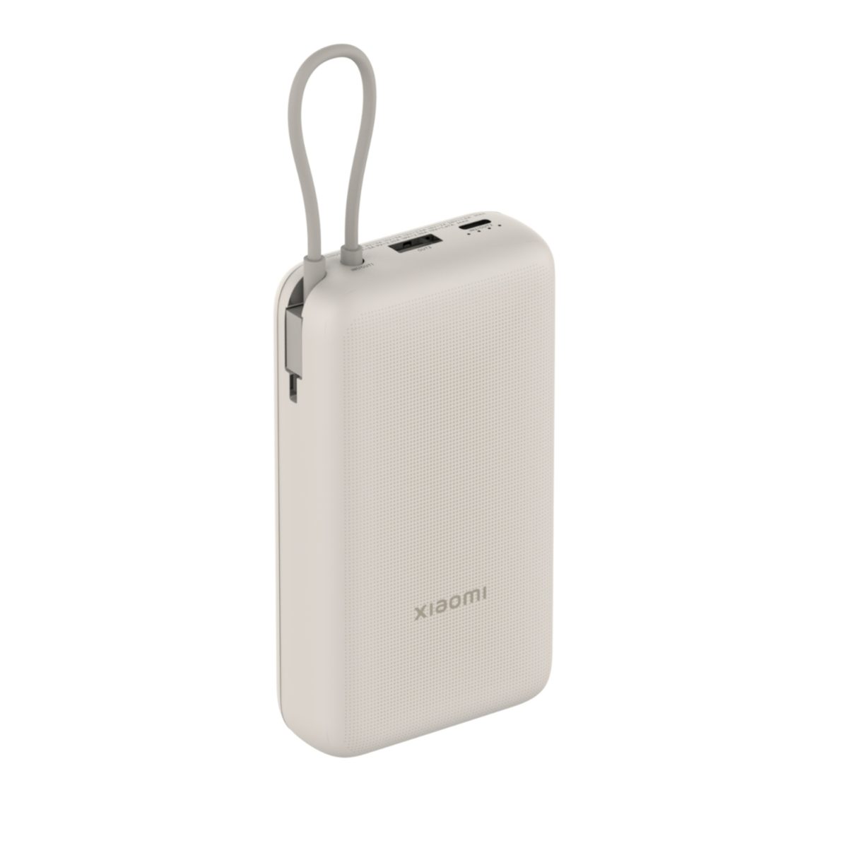 Xiaomi 33W Power Bank 20000mAh (Integrated Cable) – Tan - Image 1